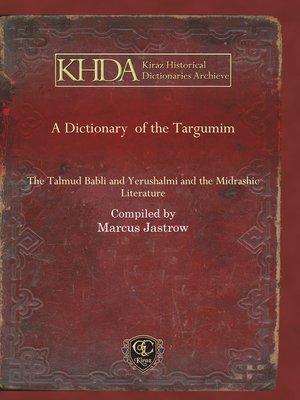 cover image of A Dictionary of the Targumim